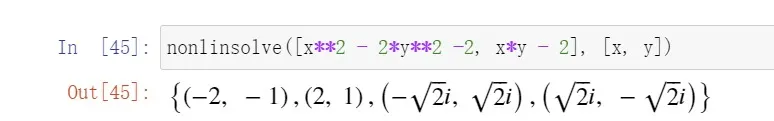nonlinsolve