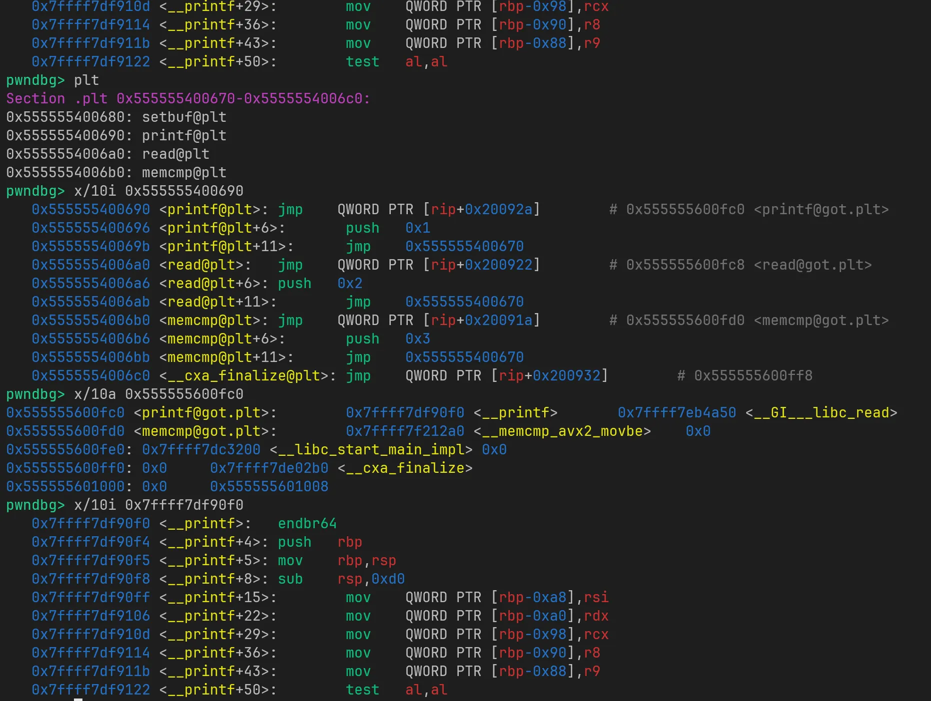 CTF Pwn初探：PLT表和GOT表